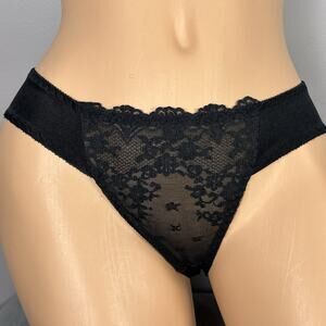 Vintage Vanity Fair Panties Small Bikini Sheer Front Second Skin Satin Nylon NEW